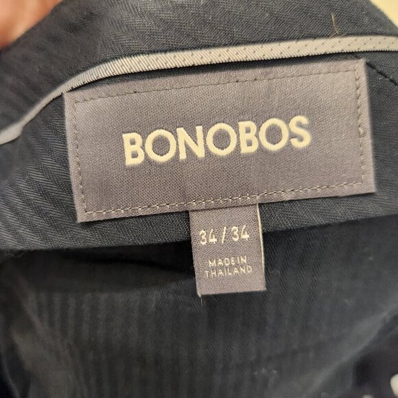 Bonobos Mens Dress Pants Marzotto Italian Wool Pattern - Size 34/34 - Picture 5 of 7